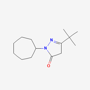 5-Tert-butyl-2-cycloheptyl-2,4-dihydropyrazol-3-one