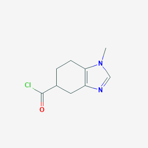 molecular formula C9H11ClN2O B162781 1-Methyl-4,5,6,7-tetrahydro-1H-benzimidazole-5-carbonyl chloride CAS No. 131020-45-6