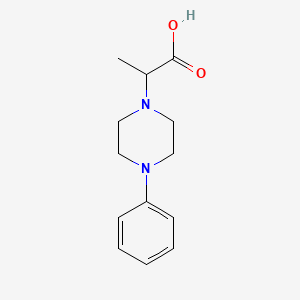 molecular formula C13H18N2O2 B1627818 2-(4-Phenylpiperazin-1-YL)propanoic acid CAS No. 856929-62-9