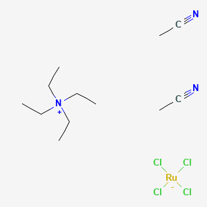 molecular formula C12H26Cl4N3Ru B1627836 Tetraethylammonium bis(acetonitrile)tetrachlororuthenate(III) CAS No. 74077-58-0
