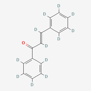 molecular formula C15H12O B1627843 (E)-2,3-dideuterio-1,3-bis(2,3,4,5,6-pentadeuteriophenyl)prop-2-en-1-one CAS No. 307496-21-5