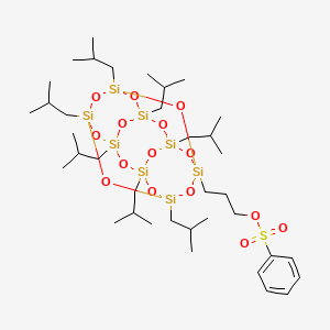 molecular formula C37H74O15SSi8 B1627852 PSS-(3-Tosyloxypropyl)-heptaisobutyl substituted CAS No. 871126-43-1