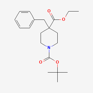 molecular formula C20H29NO4 B1627853 1-Tert-butyl 4-ethyl 4-benzylpiperidine-1,4-dicarboxylate CAS No. 167263-10-7