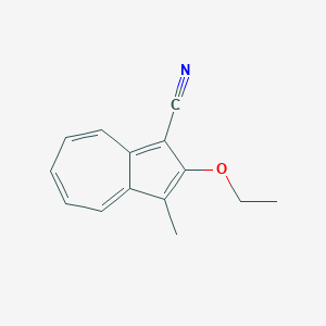 molecular formula C14H13NO B162787 2-Ethoxy-3-methylazulene-1-carbonitrile CAS No. 134919-77-0