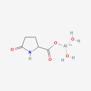 molecular formula C5H10AlNO5 B1627871 Dihydroxy(5-oxo-L-prolinato-N1,O2)aluminium CAS No. 59692-88-5