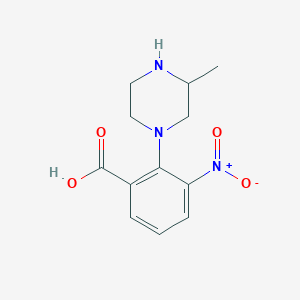molecular formula C12H15N3O4 B1627872 2-(3-Methylpiperazin-1-yl)-3-nitrobenzoic acid CAS No. 893611-87-5
