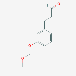 molecular formula C11H14O3 B1627899 3-(3-(Methoxymethoxy)phenyl)propanal CAS No. 53214-75-8