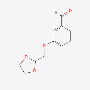 molecular formula C11H12O4 B1627934 3-([1,3]Dioxolan-2-ylmethoxy)-benzaldehyde CAS No. 850348-84-4
