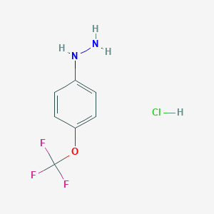 molecular formula C7H8ClF3N2O B162796 4-(Trifluoromethoxy)phenylhydrazine hydrochloride CAS No. 133115-72-7
