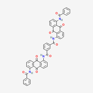 molecular formula C50H30N4O8 B1627968 N,N'-Bis(5-(benzoylamino)-9,10-dihydro-9,10-dioxo-1-anthryl)isophthaldiamide CAS No. 6370-78-1