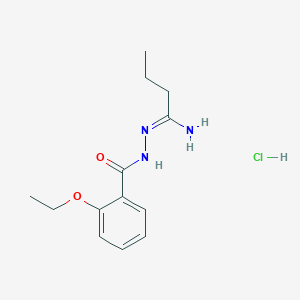 molecular formula C13H20ClN3O2 B1627971 Benzoylamidrazone hydrochloride CAS No. 437717-21-0