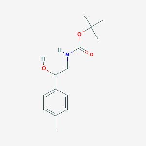 molecular formula C14H21NO3 B1627986 N-Boc-2-(4-methylphenyl)-2-hydroxyethanamine CAS No. 778617-30-4