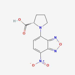 molecular formula C11H10N4O5 B1628011 L-Proline, 1-(7-nitro-2,1,3-benzoxadiazol-4-yl)- CAS No. 81432-12-4