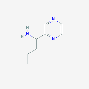molecular formula C8H13N3 B1628019 1-(Pyrazin-2-YL)butan-1-amine CAS No. 885275-28-5