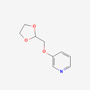 B1628020 3-[(1,3-Dioxolan-2-yl)methoxy]pyridine CAS No. 864684-70-8