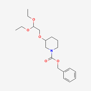 molecular formula C19H29NO5 B1628026 Benzyl 3-(2,2-diethoxyethoxy)piperidine-1-carboxylate CAS No. 864684-95-7