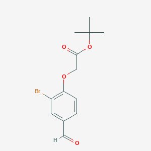 molecular formula C13H15BrO4 B1628027 Tert-butyl 2-(2-bromo-4-formylphenoxy)acetate CAS No. 850349-12-1