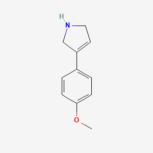molecular formula C11H13NO B1628028 3-(4-methoxyphenyl)-2,5-dihydro-1H-pyrrole CAS No. 694434-08-7