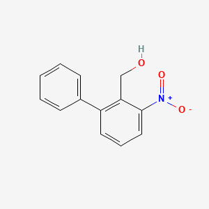 molecular formula C13H11NO3 B1628059 2-HYDROXYMETHYL-3-NITROBIPHENYL CAS No. 107622-50-4