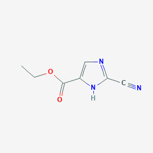molecular formula C7H7N3O2 B1628079 ethyl 2-cyano-1H-imidazole-5-carboxylate CAS No. 200708-39-0