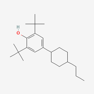 molecular formula C23H38O B1628096 Phenol, 2,6-bis(1,1-dimethylethyl)-4-(4-propylcyclohexyl)- CAS No. 400031-56-3