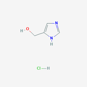 molecular formula C4H7ClN2O B016281 (1H-Imidazol-4-yl)methanol hydrochloride CAS No. 32673-41-9