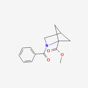 molecular formula C14H15NO3 B1628102 Methyl 2-benzoyl-2-azabicyclo[2.1.1]hexane-1-carboxylate CAS No. 77422-38-9