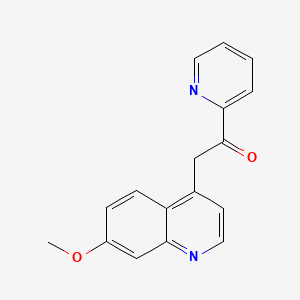 2-(7-Methoxyquinolin-4-yl)-1-(pyridin-2-yl)ethanone