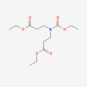 molecular formula C13H23NO6 B1628127 Ethyl N-(ethoxycarbonyl)-N-(3-ethoxy-3-oxopropyl)-beta-alaninate CAS No. 83783-66-8