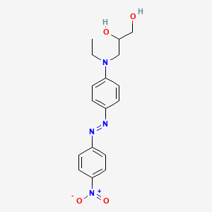 3-[N-ethyl-4-[(4-nitrophenyl)diazenyl]anilino]propane-1,2-diol
