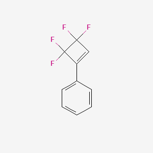 molecular formula C10H6F4 B1628141 (3,3,4,4-Tetrafluoro-cyclobut-1-enyl)-benzene CAS No. 313-28-0