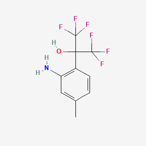 molecular formula C10H9F6NO B1628148 2-(2-Amino-4-methylphenyl)-1,1,1,3,3,3-hexafluoropropan-2-ol CAS No. 1992-08-1