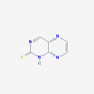 molecular formula C6H4N4S B1628156 Pteridine-2-thiol CAS No. 16878-76-5