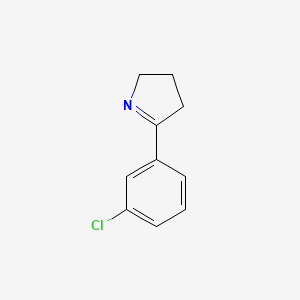 molecular formula C10H10ClN B1628171 5-(3-Chlorophenyl)-3,4-dihydro-2H-pyrrole CAS No. 374588-99-5