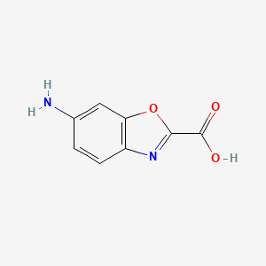 molecular formula C8H6N2O3 B1628172 6-Aminobenzo[d]oxazole-2-carboxylic acid CAS No. 372953-12-3