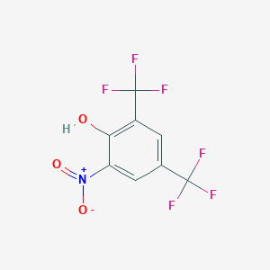 molecular formula C8H3F6NO3 B1628189 2-Nitro-4,6-bis(trifluoromethyl)phenol CAS No. 50563-73-0
