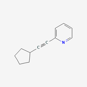 molecular formula C12H13N B1628200 2-(Cyclopentylethynyl)pyridine CAS No. 865173-44-0