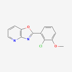 2-(2-Chloro-3-methoxyphenyl)oxazolo[4,5-b]pyridine