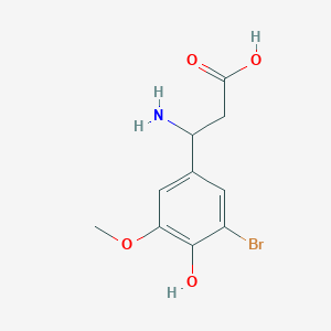 3-Amino-3-(3-bromo-4-hydroxy-5-methoxyphenyl)propanoic acid