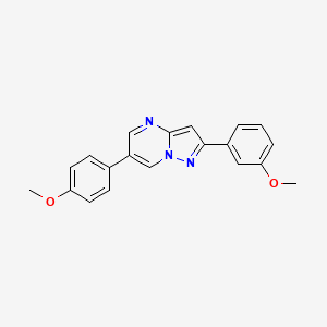 2-(3-Methoxyphenyl)-6-(4-methoxyphenyl)pyrazolo[1,5-a]pyrimidine