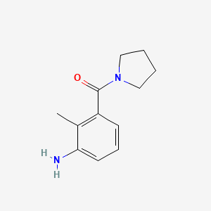 molecular formula C12H16N2O B1628263 2-Methyl-3-(1-pyrrolidinylcarbonyl)aniline CAS No. 926195-24-6
