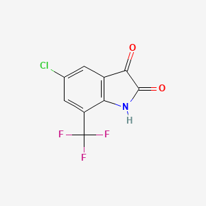 molecular formula C9H3ClF3NO2 B1628265 5-Chloro-7-(trifluoromethyl)indoline-2,3-dione CAS No. 954586-11-9