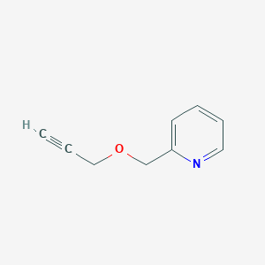 molecular formula C9H9NO B162827 2-(Prop-2-ynoxymethyl)pyridine CAS No. 128813-27-4