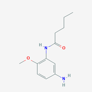 molecular formula C12H18N2O2 B1628294 N-(5-amino-2-methoxyphenyl)pentanamide CAS No. 901581-42-8