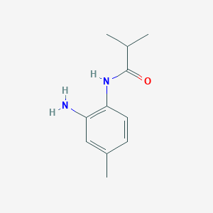 molecular formula C11H16N2O B1628298 N-(2-氨基-4-甲基苯基)-2-甲基丙酰胺 CAS No. 649763-42-8