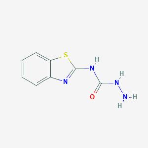molecular formula C8H8N4OS B162830 1-Amino-3-(1,3-benzothiazol-2-yl)urea CAS No. 127188-39-0