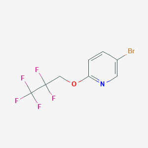 molecular formula C8H5BrF5NO B1628305 5-Bromo-2-(2,2,3,3,3-pentafluoropropoxy)pyridine CAS No. 850349-84-7