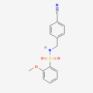 molecular formula C15H14N2O3S B1628310 N-(4-Cyano-benzyl)-2-methoxy-benzenesulfonamide CAS No. 864685-52-9