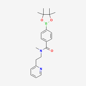 N-methyl-N-(2-pyridin-2-ylethyl)-4-(4,4,5,5-tetramethyl-1,3,2-dioxaborolan-2-yl)benzamide