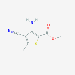molecular formula C8H8N2O2S B1628329 Methyl 3-amino-4-cyano-5-methylthiophene-2-carboxylate CAS No. 85092-72-4